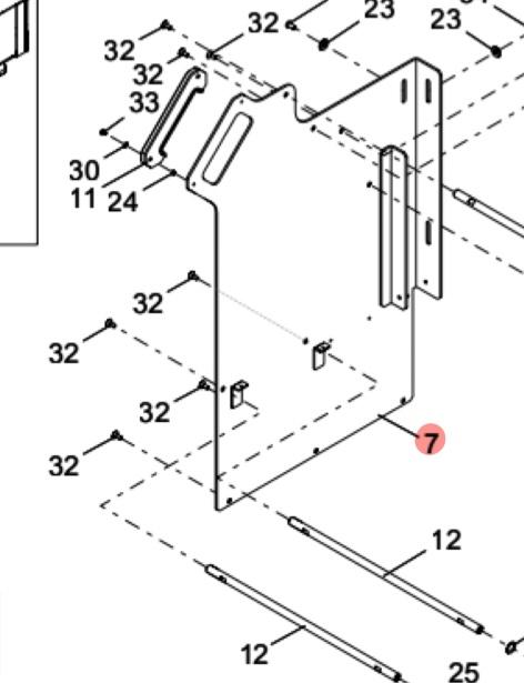 KLW-M372B-20 COVER,SIDE L YAMAHA YSM20R